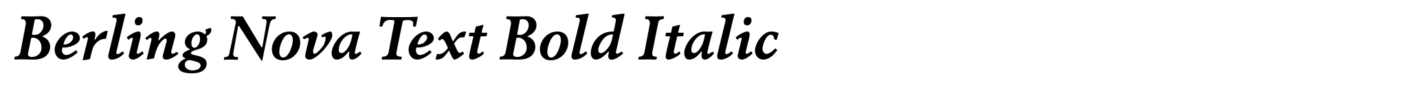 Berling Nova Text Bold Italic image